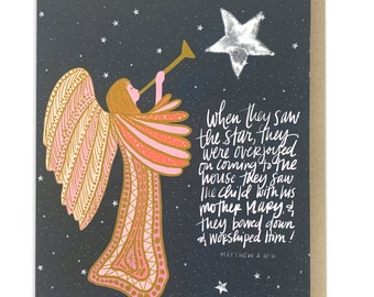 Star Bright Christmas greeting card