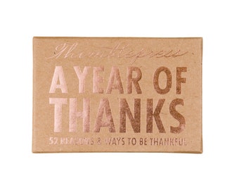 A Year Of Thanks greeting cards