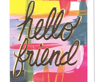 hello friend greeting card