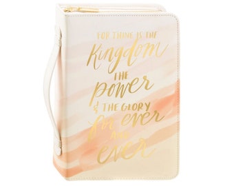 Lord's Prayer Zippered Bible Cover