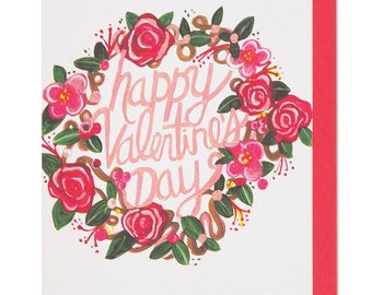 happy valentine's day greeting card