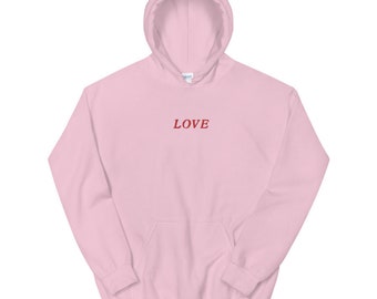 Love Embroidered Hoodie