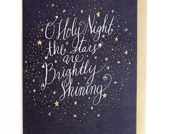 holy night greeting card