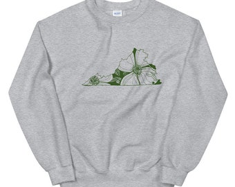 Virginia American Dogwood Grey Sweatshirt