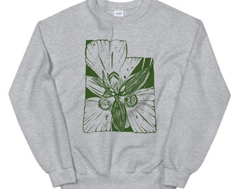 Utah Sego Lily Grey Sweatshirt