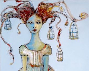 Title: "Tangled Up In Cages" -- Archival print, 8.5 x 11” or 17 x 22"