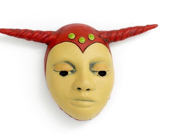 Title: "Finding Balance" - Ceramic Face, wall art, Jacquline Hurlbert, one of a kind, unique.