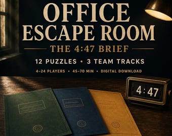 Printable Office Escape Room | Team Building Game for Coworkers | 4–24 Players