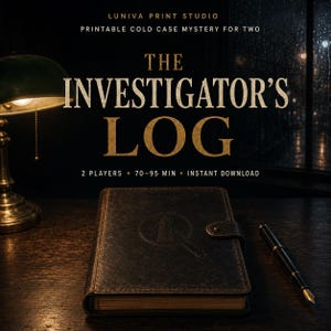 Printable Cold Case Mystery for Two | Detective Date Night Game (Digital Download)