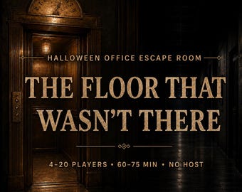 Office Escape Room | Halloween Team Building Game for Coworkers | 4–20 Players