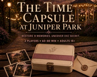 Printable Anniversary Mystery Game for Two | Juniper Park Date Night Puzzle