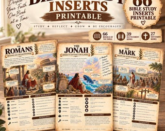 66 Bible books inserts bundle, bible study guide,bible tip ins,Bible Summary Guide,Old & New Testament Timeline,womens bible study,Scripture
