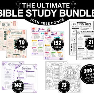 Guía completa de estudio bíblico: 390 resúmenes de capítulos, La Biblia simplificada, Guía de estudio bíblico para mujeres, Resumen de libros bíblicos, Guía bíblica con todos los capítulos en PDF