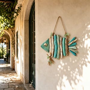 Coastal Fish Wall Decor, Resin Nautical Wall Hanging, Beach House Ocean Decor, Seaside Gift