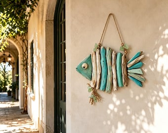 Coastal Fish Wall Decor, Resin Nautical Wall Hanging, Beach House Ocean Decor, Seaside Gift