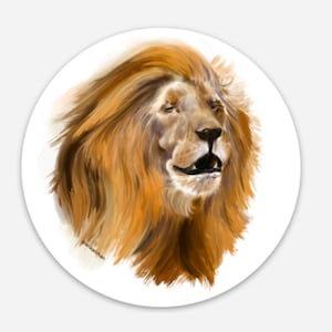 Serengeti Lion Sticker