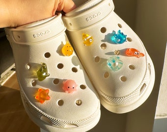 Sea Creatures Transparent Resin Shoe Charms