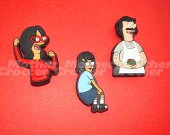 Bob's Burgers Shoe Charms | Tina Bob Linda Belcher