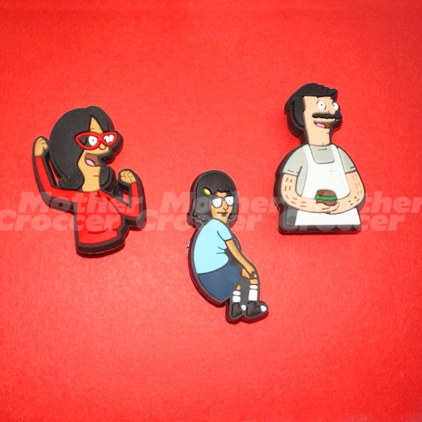 Bob's Burgers Shoe Charms | Tina Bob Linda Belcher