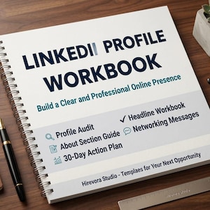 LinkedIn Profile Workbook, Personal Branding and Job Search Guide