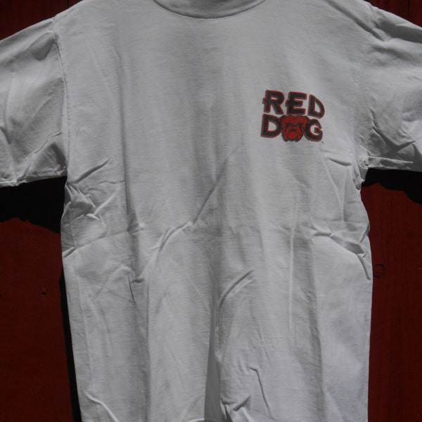 early 90's red dog beer Tshirt (previously worn)