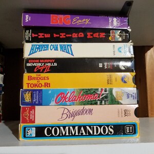 awesome vhs movies - starting at 2.00 -