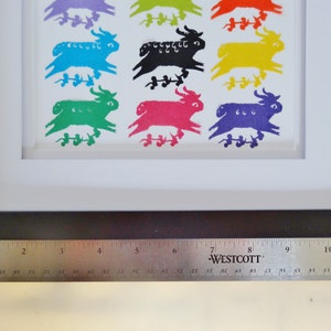 Counting Sheep Framed Paper Cutting Handcut Hanji image 3