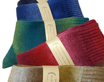 Gemütliche Wollsocken | Ombre Einzigartige Wollsocken | Stylische süße warme Socken | Perfekt für bescheidene Pumps, hochwertige warme Socken, Geschenk für Mädchen und Frauen