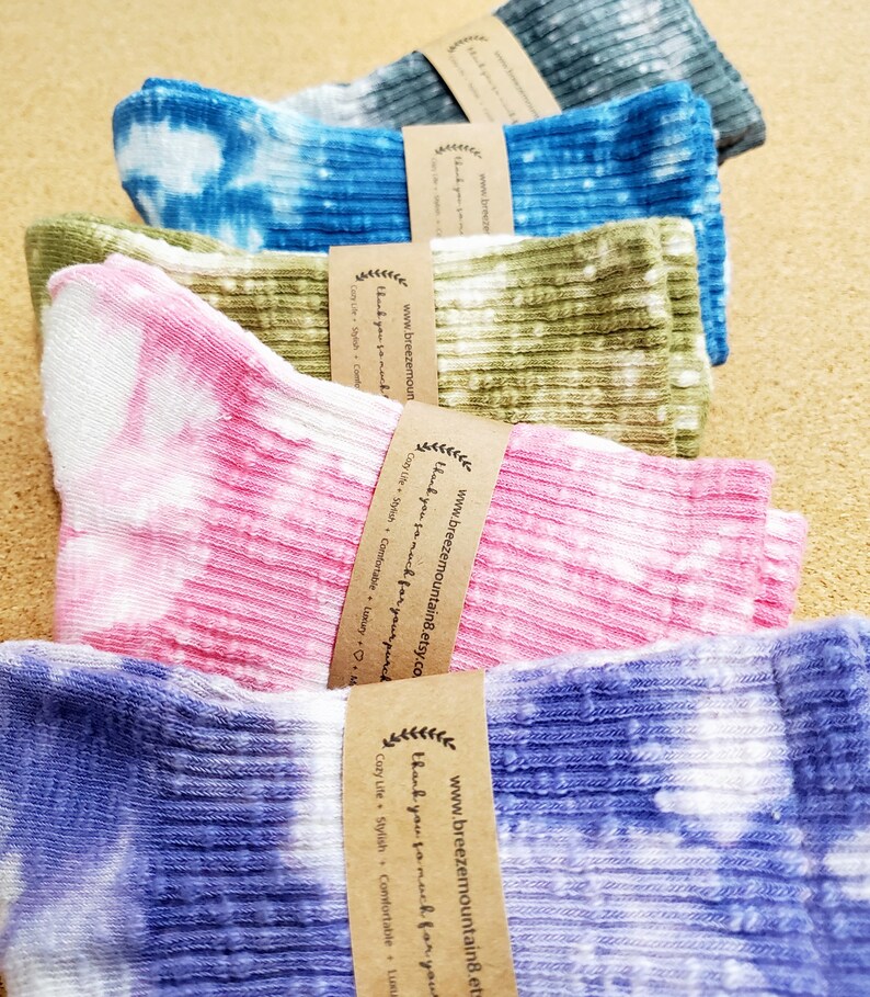 COMPORTABLE Tie Dye Cotton Socks/ Extra Soft Bottom Cushion/ Sneakers Socks/Cotton Socks/High Quality Warm Socks/ Gift a Girl and Women image 10
