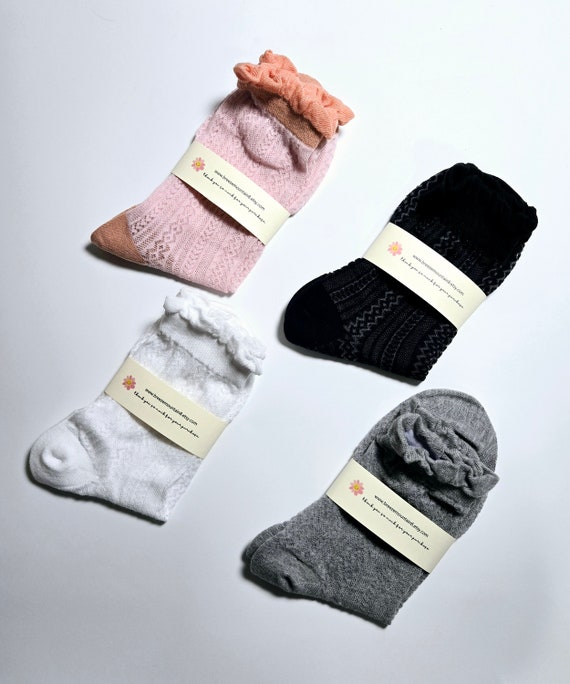 cute dress socks for women Summer Cute Socks/ Ruffle See Through Socks/ Lace Lightweight Socks / Dress  Socks/ Sneaker Socks/ Flower Lace Socks/ Girl Socks/women Socks