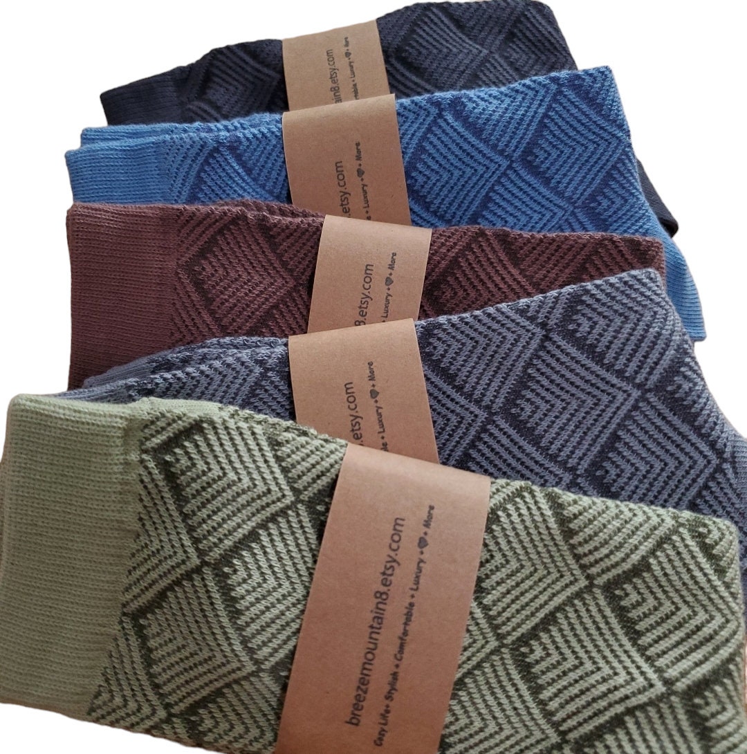 MEN'S Cotton Socks/Classic Socks/Dress Socks/Great Gifts For Men/Women High Quality/Suit Socks/ Cozy Crew Soft Socks /Lightweight Socks