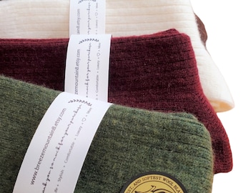 CASHMERE Socks | LUXURIOUS Soft Warm Winter Socks for Women | RIBBED Cashmere Wool Socks| Cozy Socks| Perfect Gift for Cold Weather&Holidays