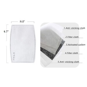 4-lagers RUTIGT vintermask/Ansiktsmasker med nästråd och filterficka/Återanvändbar ansiktsmask/Dammmask/Bomullsmasker/Tvättbara masker 20 filters only