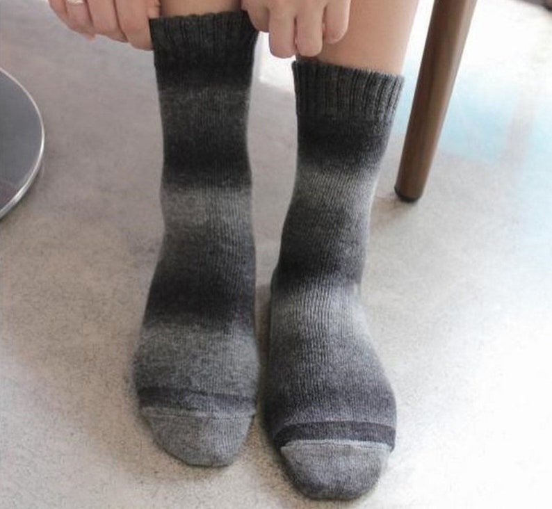 Cozy Wool Socks Ombre Unique Wool Socks Stylish Cute Warm Socks Perfect for Modest Pumps, High Quality Warm Socks, Gift a Girl and Women image 7