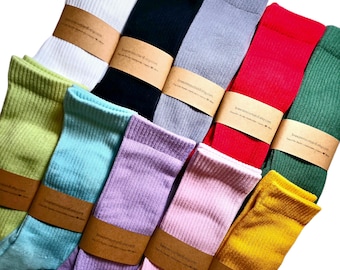 COMFORT Cotton Socks/Extra Soft Bottom Cushion/Sneakers Socks/High-Quality Warm Socks/ Sports Socks/ Gift a Girl and Women/10 Colors