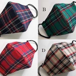 4-lagers RUTIGT vintermask/Ansiktsmasker med nästråd och filterficka/Återanvändbar ansiktsmask/Dammmask/Bomullsmasker/Tvättbara masker 4 SET(A+B+C+D)