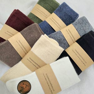 CASHMERE WOOL Socks | LUXURIOUS Soft Winter Warmth Socks for Women | Premium Cozy Socks| Perfect Gift for Cold Weather & Holidays | 9 colors