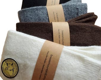 Kasjmier kniekousen | Luxe zachte winterkousen voor dames | Extra warme sokken | Perfect cadeau voor koud weer en de feestdagen