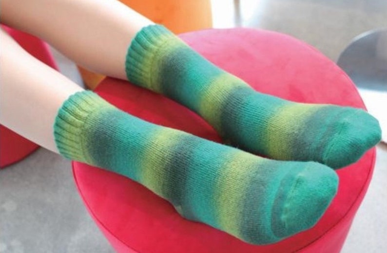 Cozy Wool Socks Ombre Unique Wool Socks Stylish Cute Warm Socks Perfect for Modest Pumps, High Quality Warm Socks, Gift a Girl and Women image 9