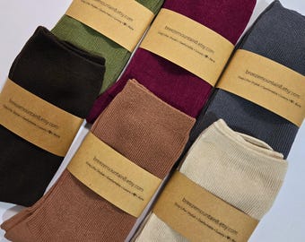 Modal Socks | Solid Lightweight Crew Socks |Sneaker Socks| Novelty Socks| Super Cool & Soft | Comfortable and Durable Socks | Women's Socks