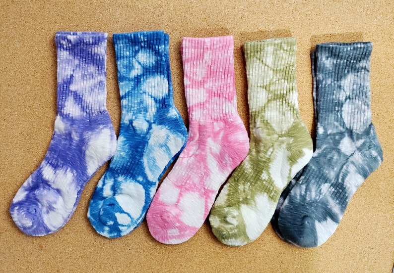 COMPORTABLE Tie Dye Cotton Socks/ Extra Soft Bottom Cushion/ Sneakers Socks/Cotton Socks/High Quality Warm Socks/ Gift a Girl and Women image 5