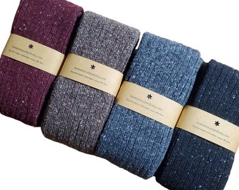 Over Knee High Wool Socks | 21&quot; Long Premium Warm Socks | Cute Cozy Socks| Cute Colorful Dots Socks| Perfect for school girl | Gift for Her