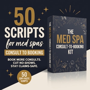Manuale di marketing per centri estetici e medici, 50 script di contatto precompilati per consulenze, follow-up, mancate presentazioni e recensioni, foglio di calcolo modificabile.