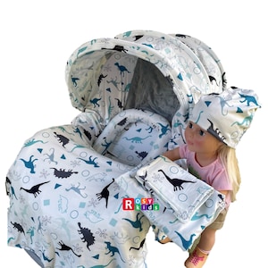 9pc Baby Boy Baby Girl Ultimate Set of Infant Car Seat Cover Canopy Headrest Blanket Hat Nursing Scarf