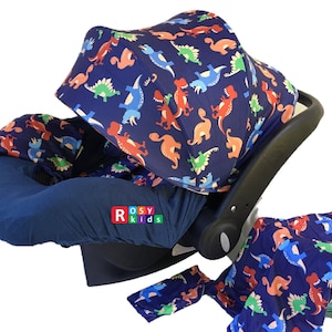 FREE SHIPPING-9pc Baby Boy Baby Girl Ultimate Set of Infant Car Seat Cover Canopy Headrest Liner Blanket Hat Nursing Scarf Graham Check