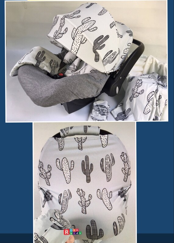 Baby Car Seat Cover Canopy Headrest Blanket Hat Nursing Scarf Etsy