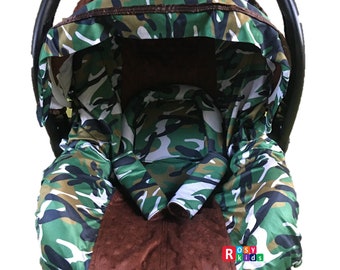 FREE SHIPPING 9pc Baby Boy Baby Girl Ultimate Set of Infant Car Seat Cover Canopy Headrest Liner Blanket Hat Nursing Scarf