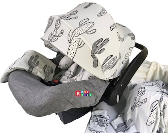 Baby Car Seat Cover Canopy Headrest Blanket Hat Nursing Scarf 9pc baby girl baby boy ultimate set