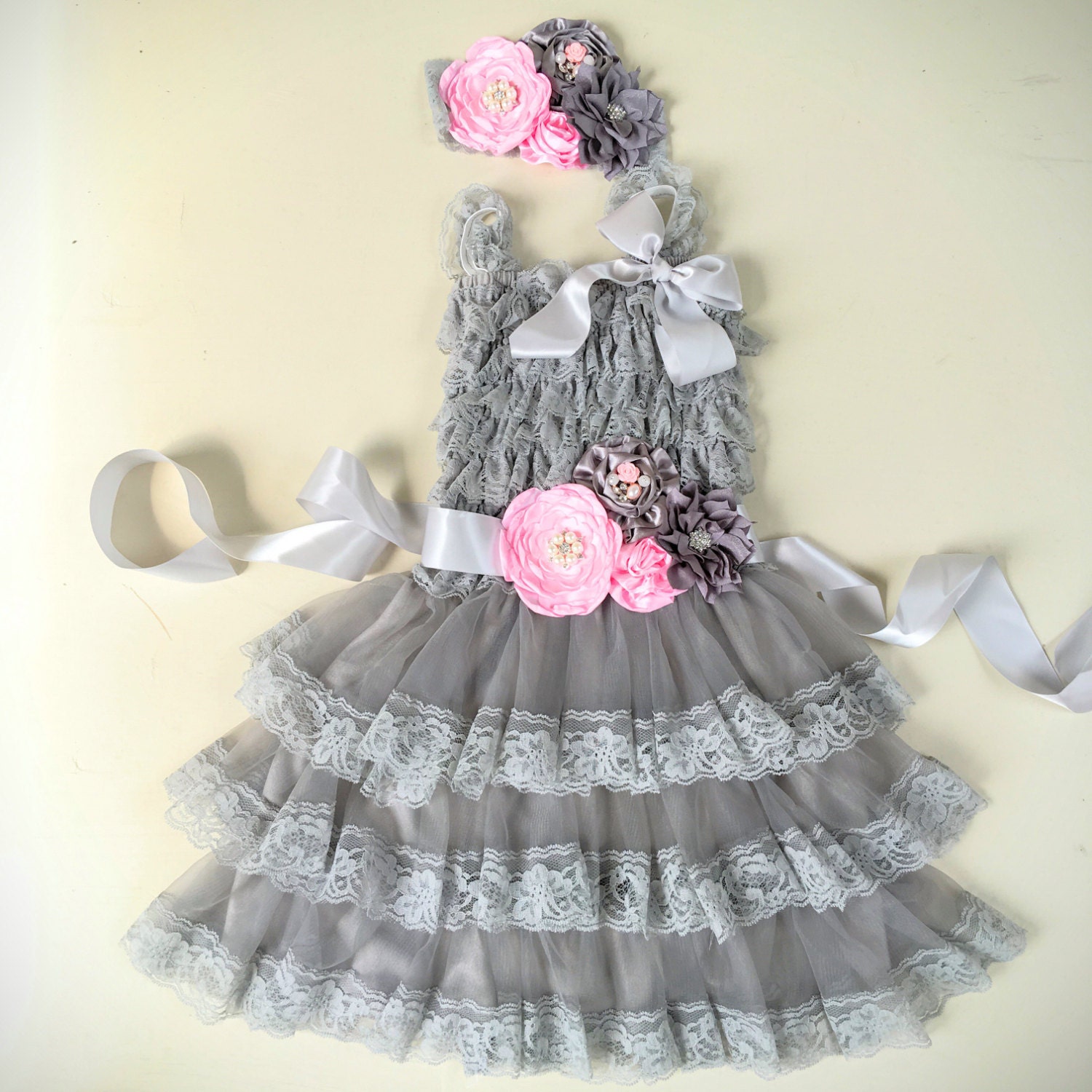 Lac Dress with Sash Bridesmaids