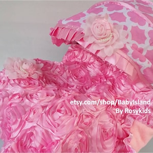 Baby Auto Sitzbezug Baldachin, Baby Auto Sitzbezug Baldachin, Floral Print, für Baby Mädchen Auto Sitzaufbedeckung, passen die meisten Säugling Autositze